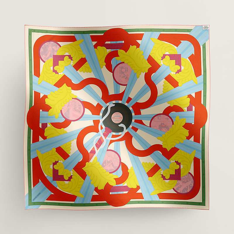 A la Lumiere du Flambeau double face scarf 90 | Hermès Canada